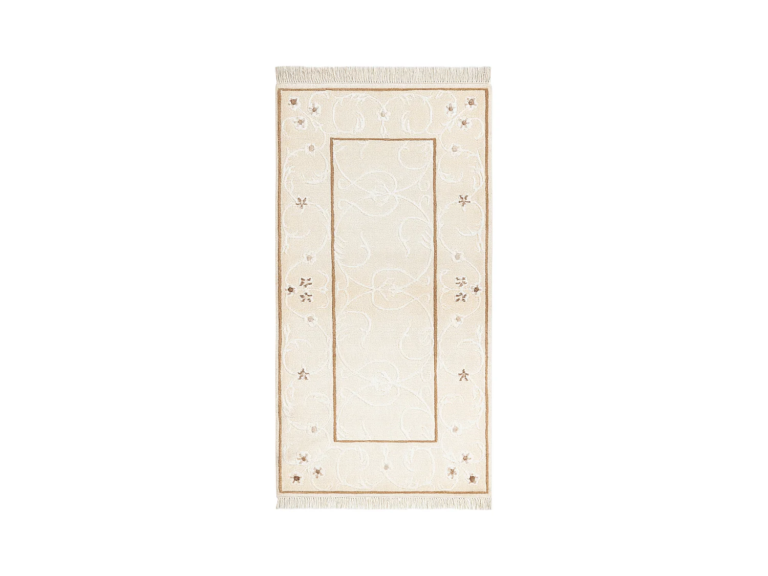 Tapis de laine 79x152 beige Darya