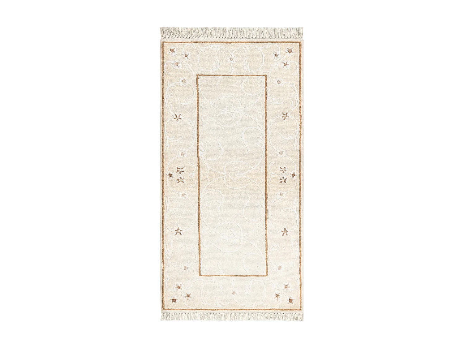 Tapis de laine 79x152 beige Darya