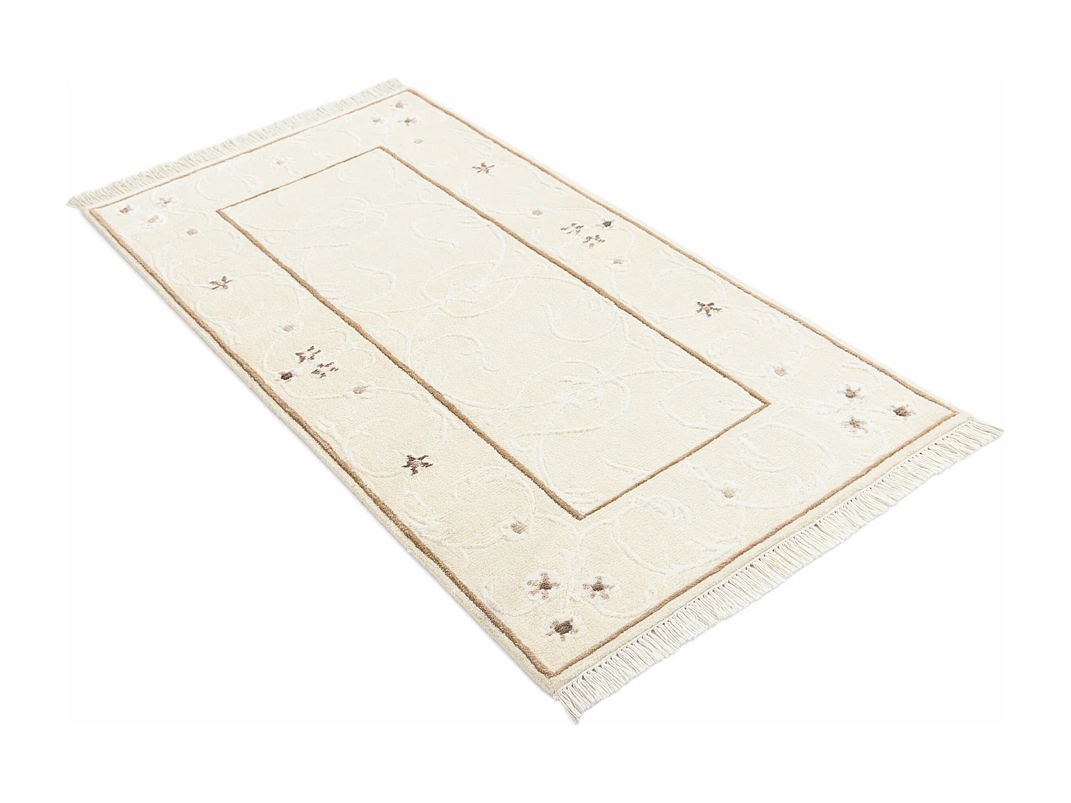 Tapis de laine 79x152 beige Darya