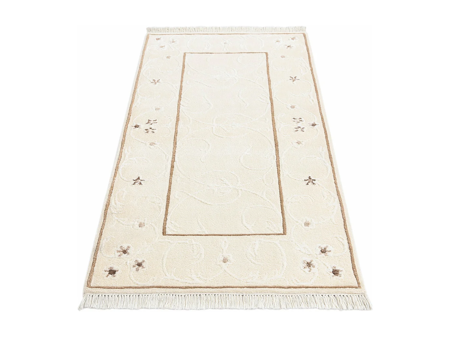 Tapis de laine 79x152 beige Darya