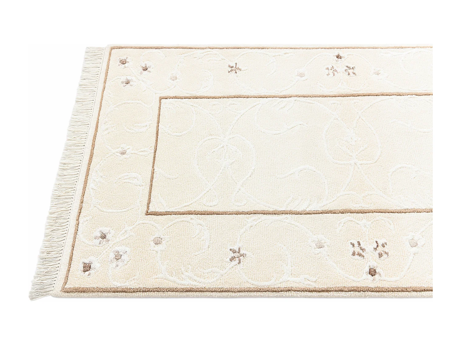 Tapis de laine 79x152 beige Darya
