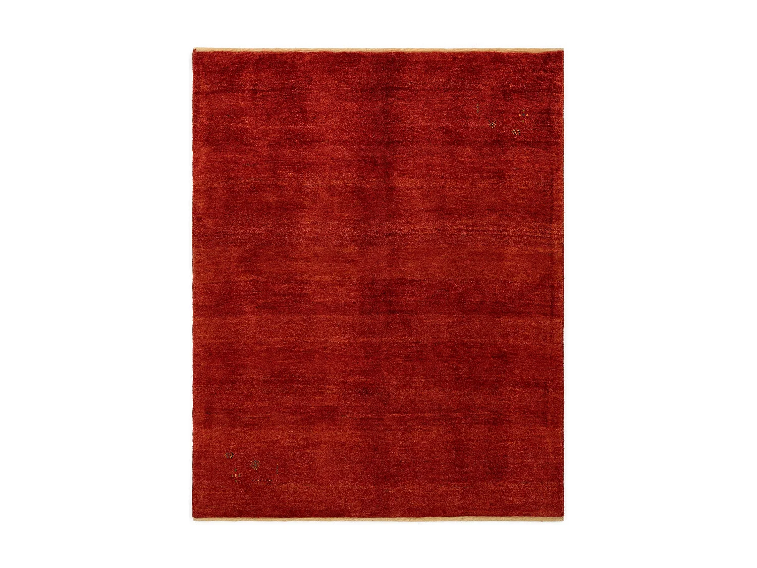 Tapis de laine 155x195 rouge Gabbeh Shouli