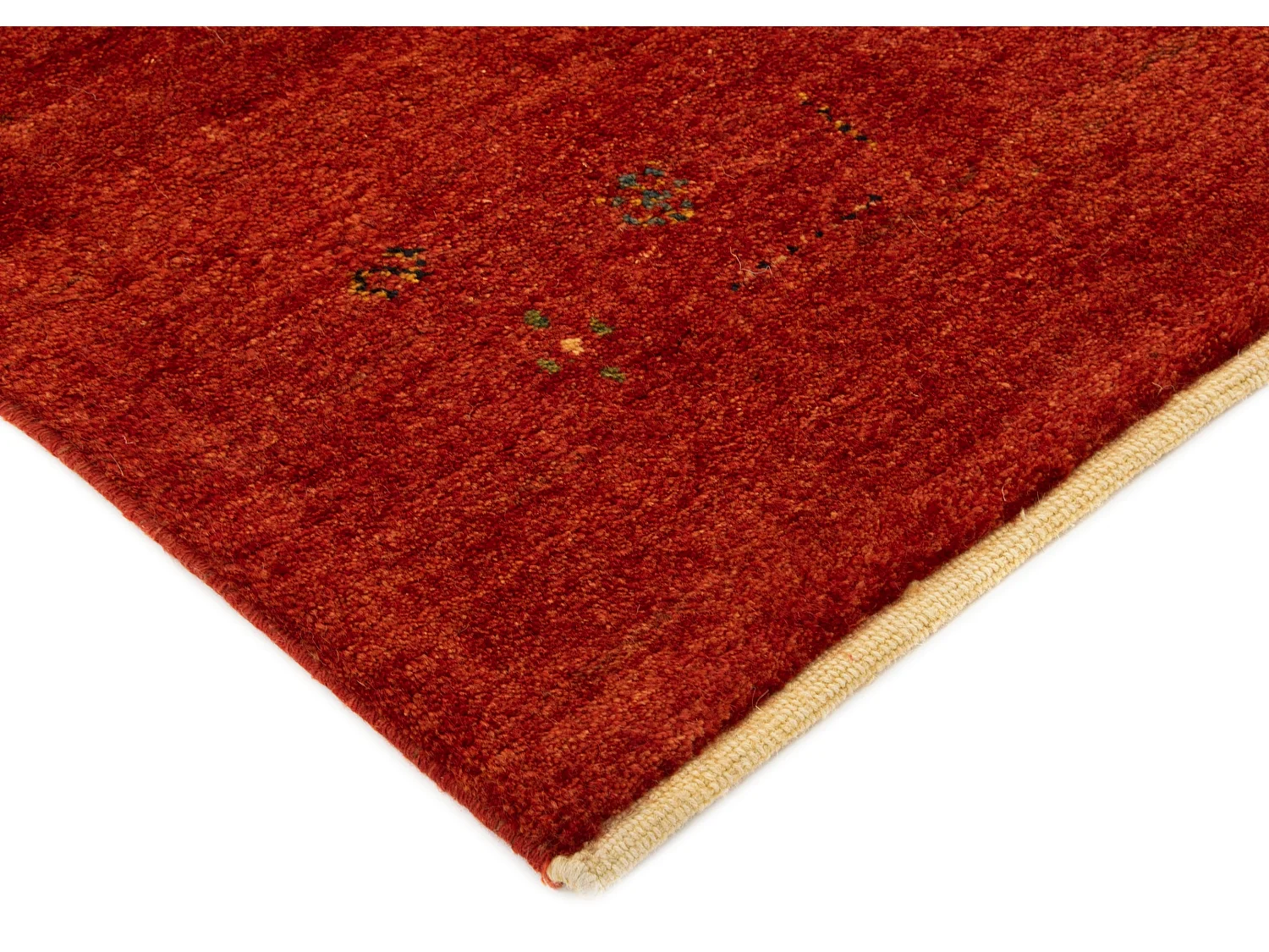 Tapis de laine 155x195 rouge Gabbeh Shouli