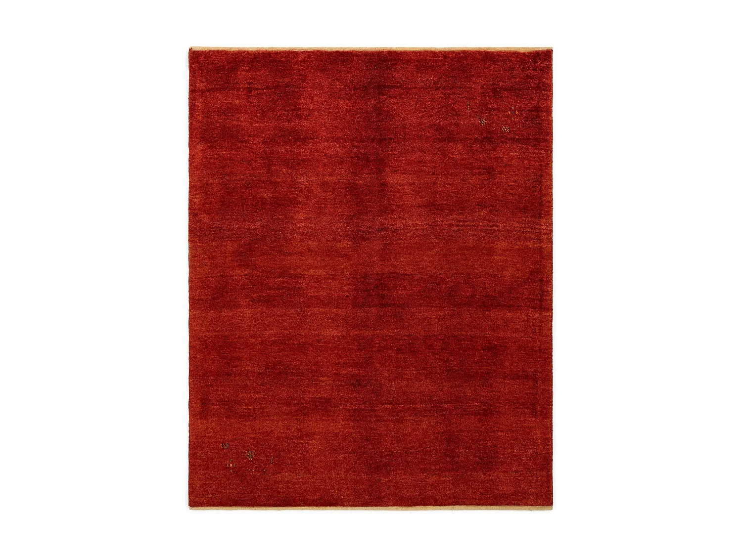 Tapis de laine 155x195 rouge Gabbeh Shouli