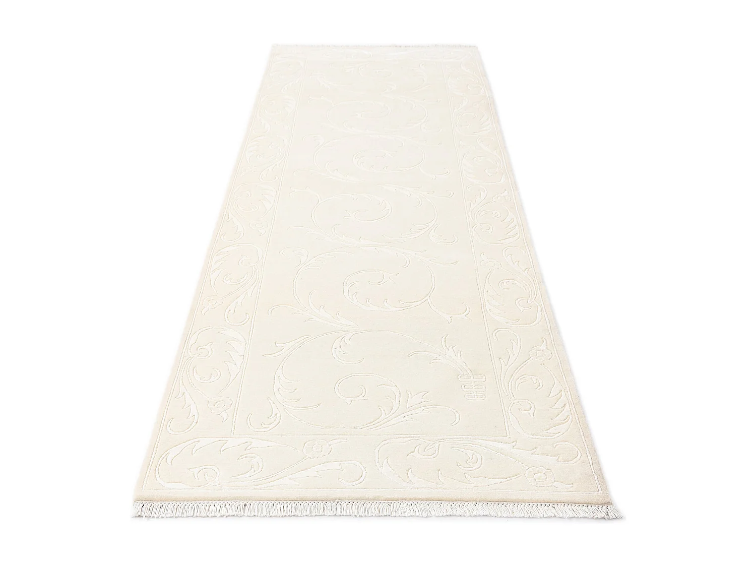 Tappeto per corridoio in lana 99x297 beige Darya