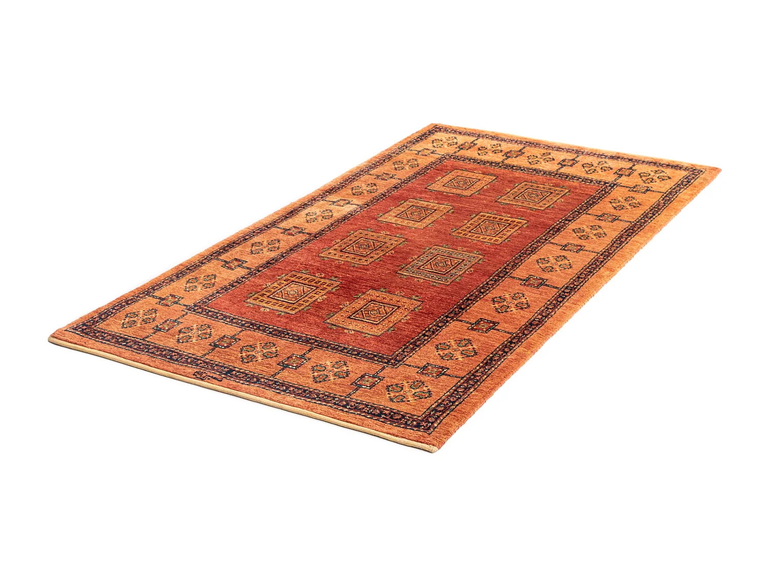 Tappeto in lana 101x181 arancia Kashkuli