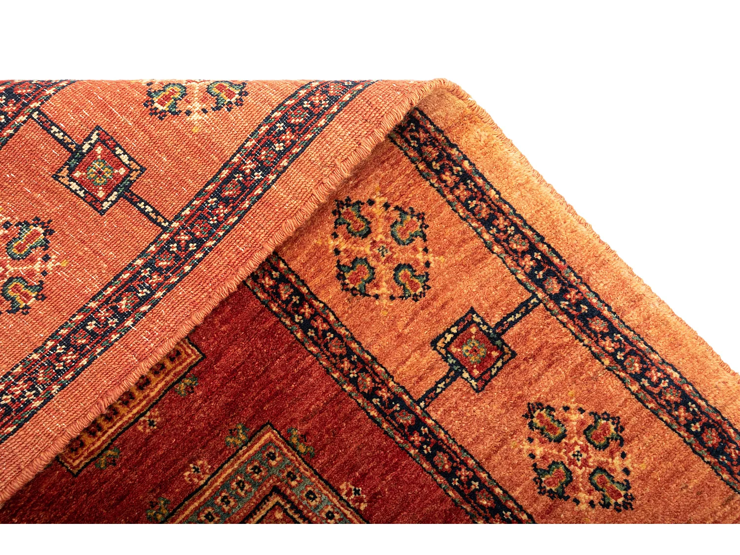 Tappeto in lana 101x181 arancia Kashkuli