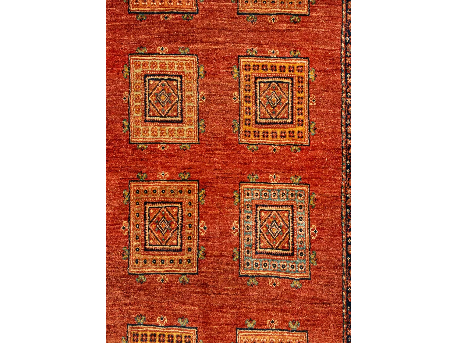 Tappeto in lana 101x181 arancia Kashkuli