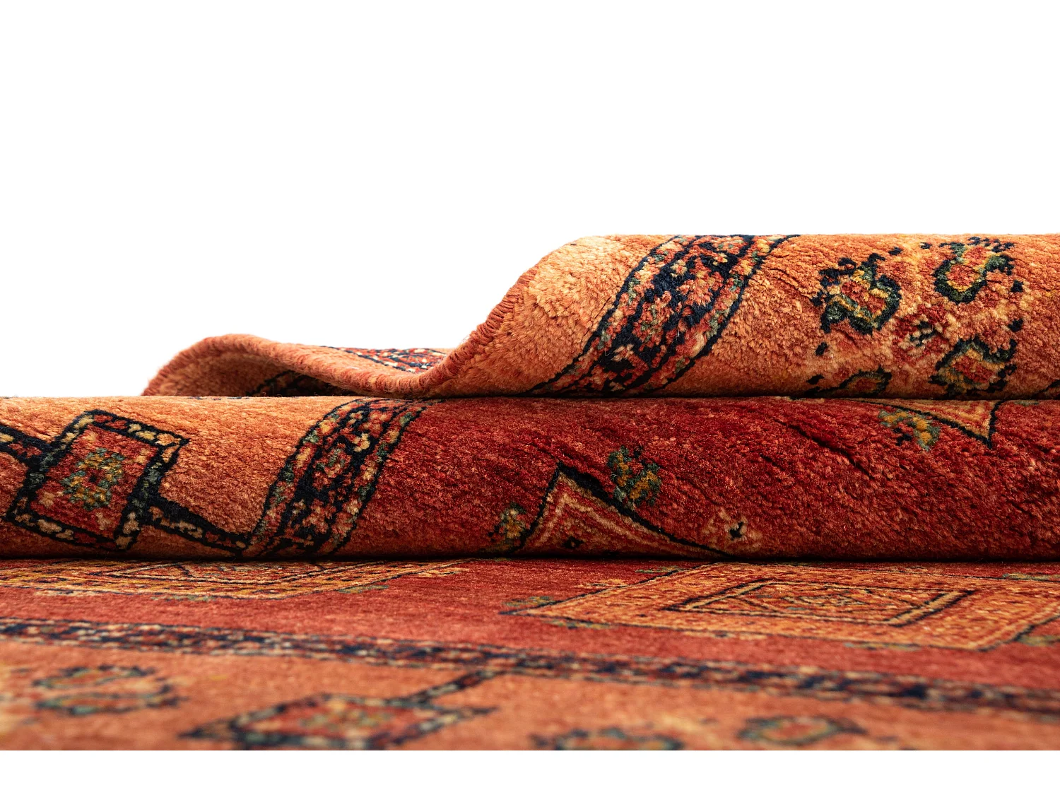 Wollteppich 101x181 Orange Kashkuli