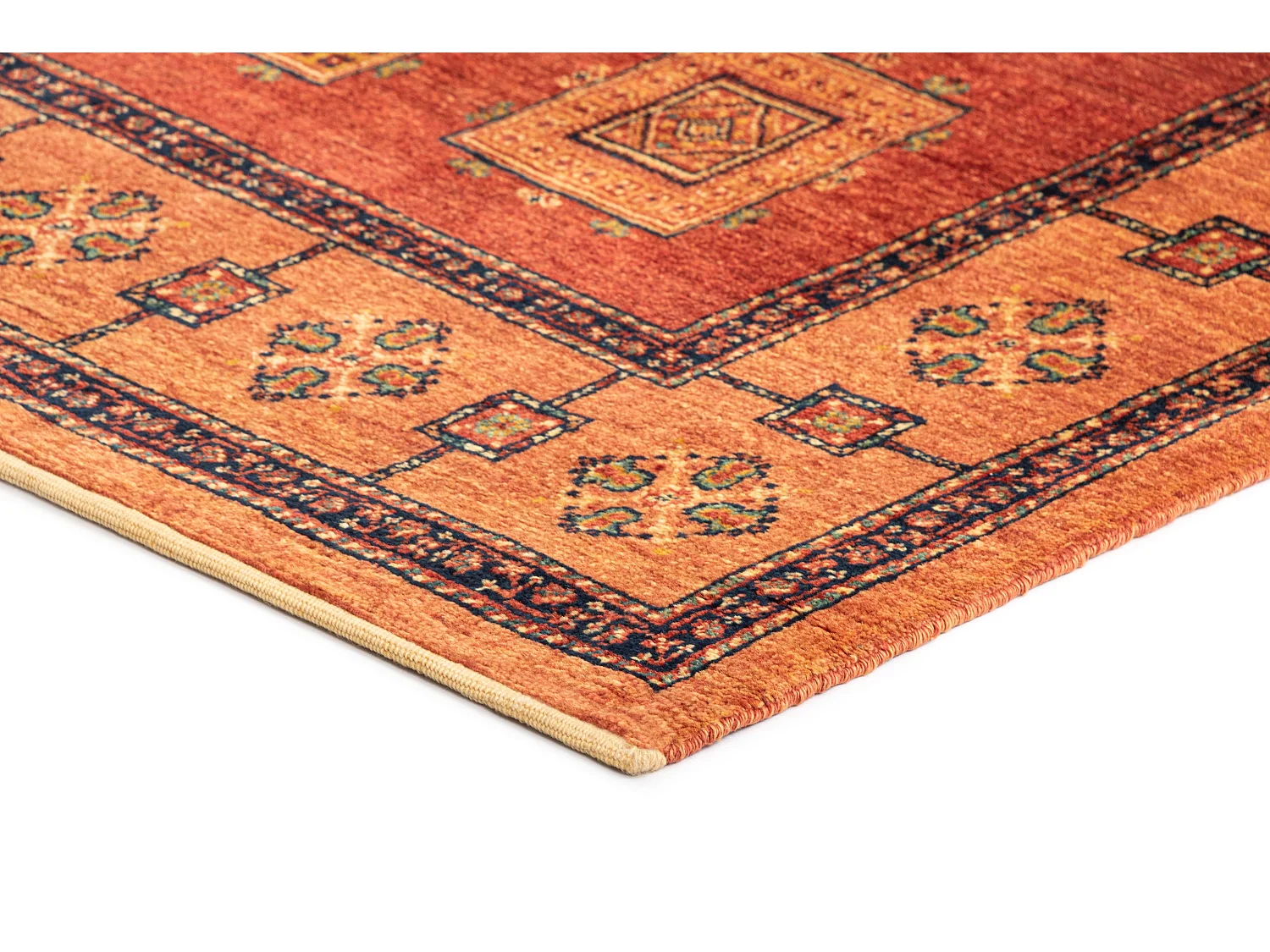Wollteppich 101x181 Orange Kashkuli