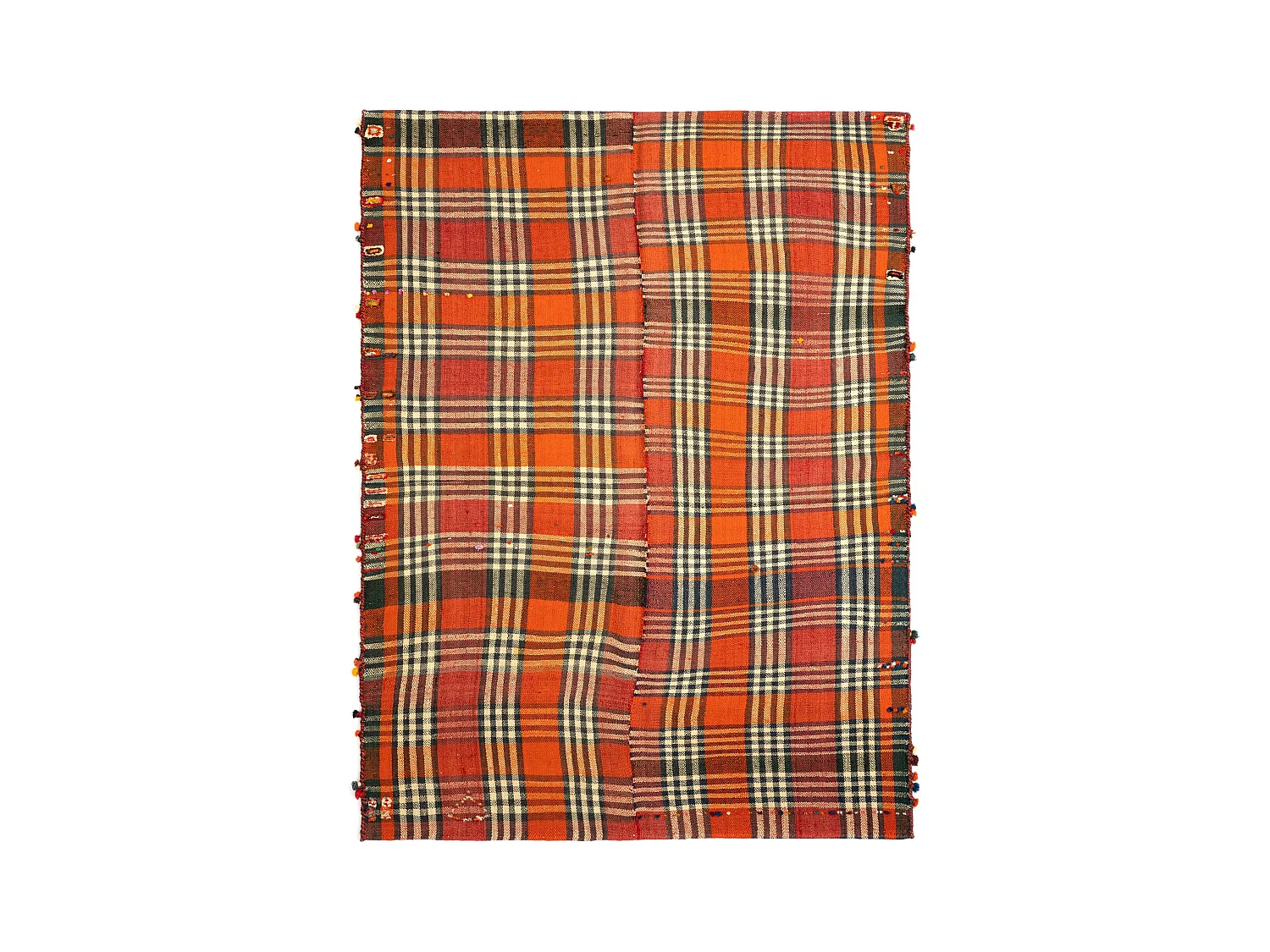 Tapis de laine 155x216 rouge Jajim