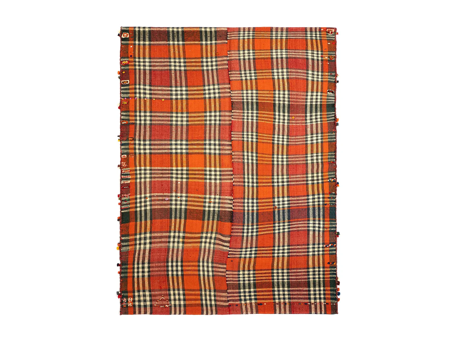 Tapis de laine 155x216 rouge Jajim