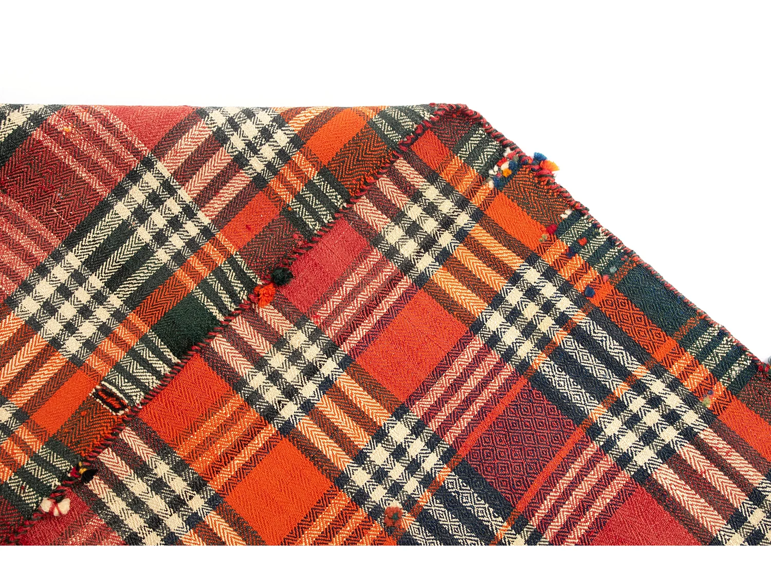 Tapis de laine 155x216 rouge Jajim