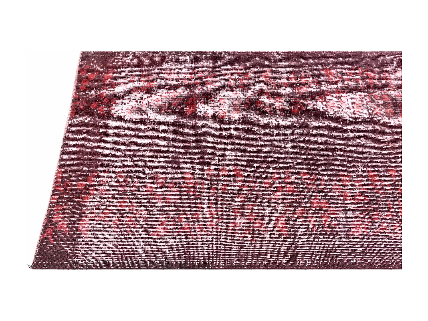 Tapis de laine 79x224 rouge Ultra Vintage