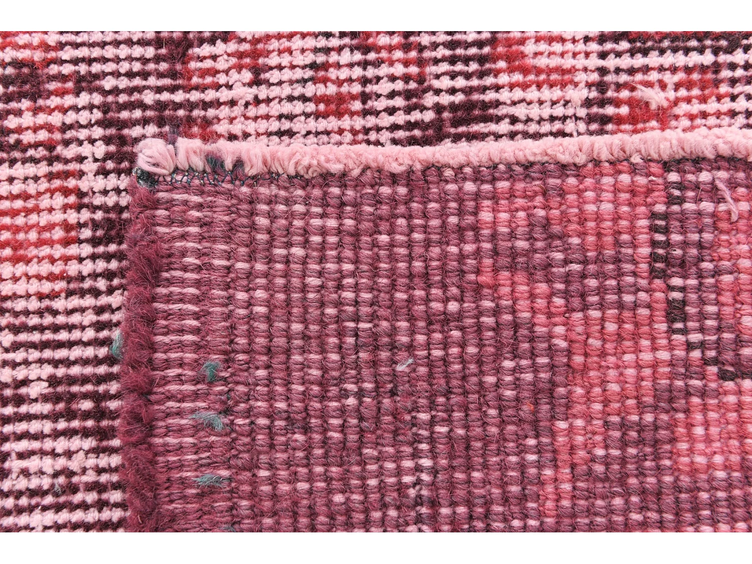 Tapis de laine 79x224 rouge Ultra Vintage