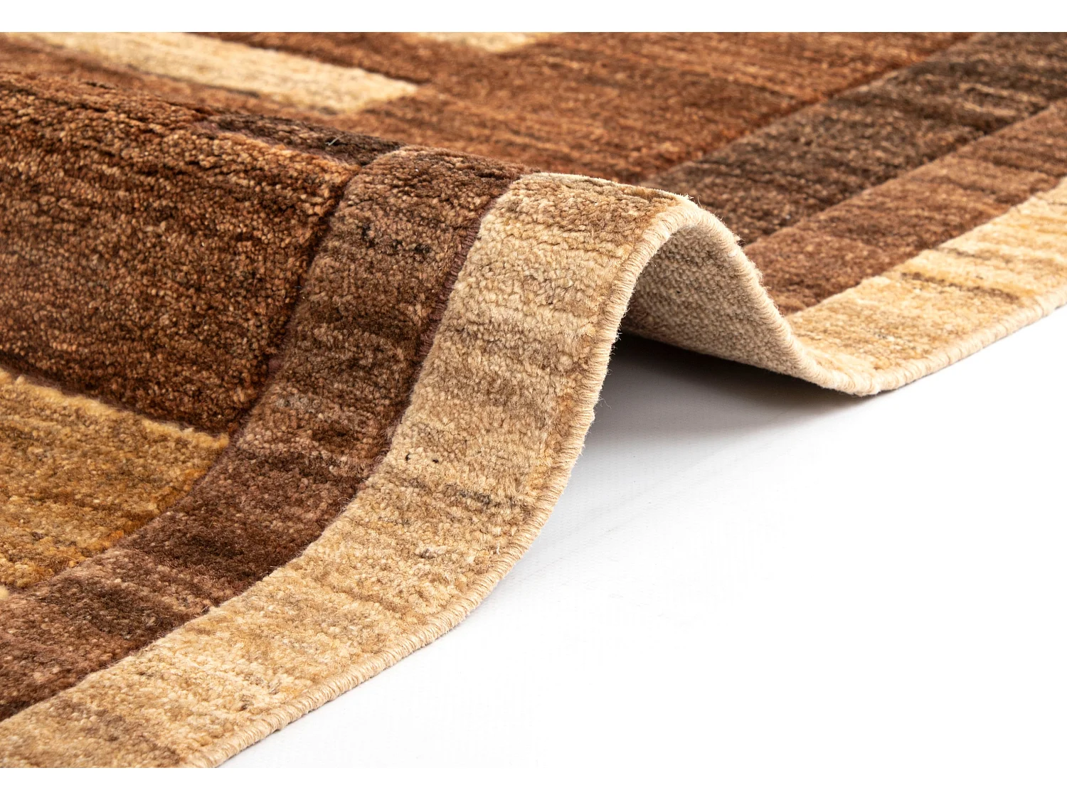 Tapis de laine 146x200 brun Juma