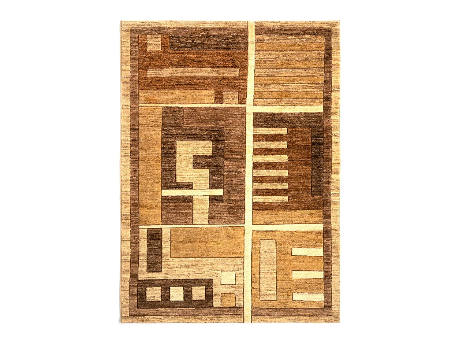 Tapis de laine 146x200 brun Juma