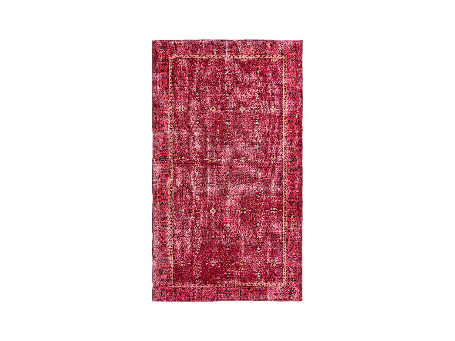 Tapis de laine 163x284 rouge Ultra Vintage