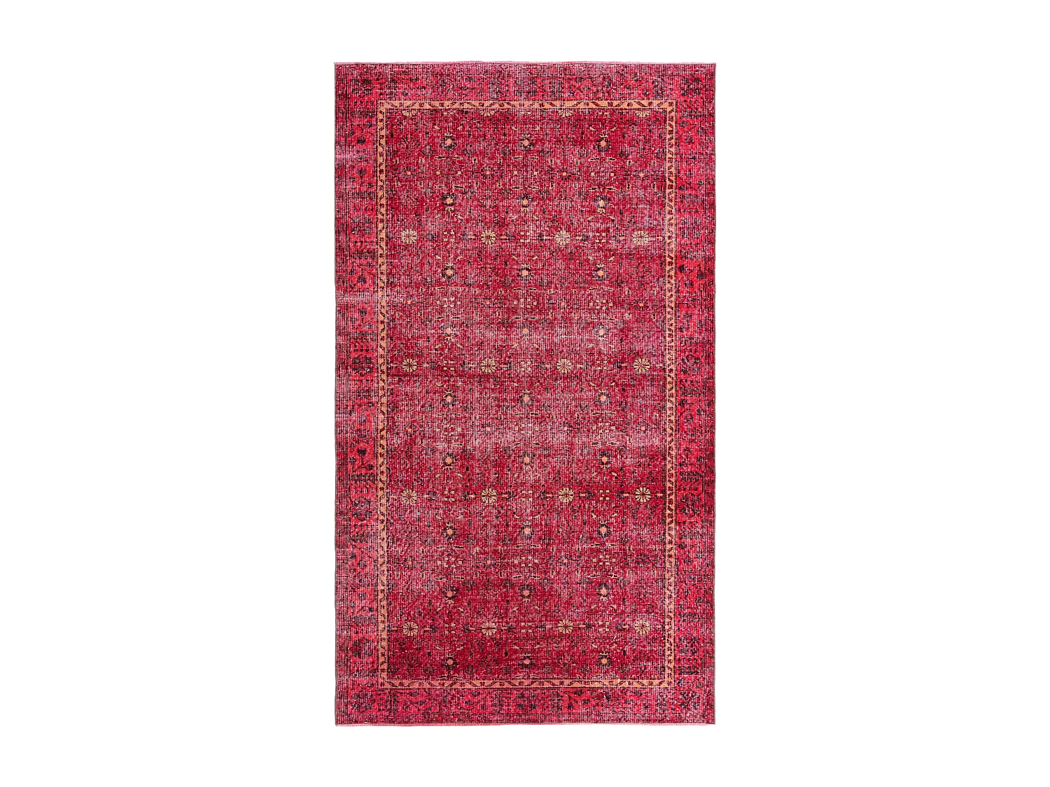 Tapis de laine 163x284 rouge Ultra Vintage