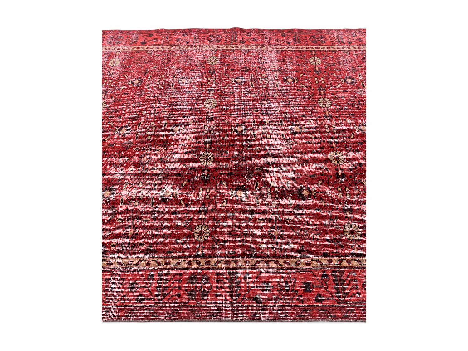 Tapis de laine 163x284 rouge Ultra Vintage