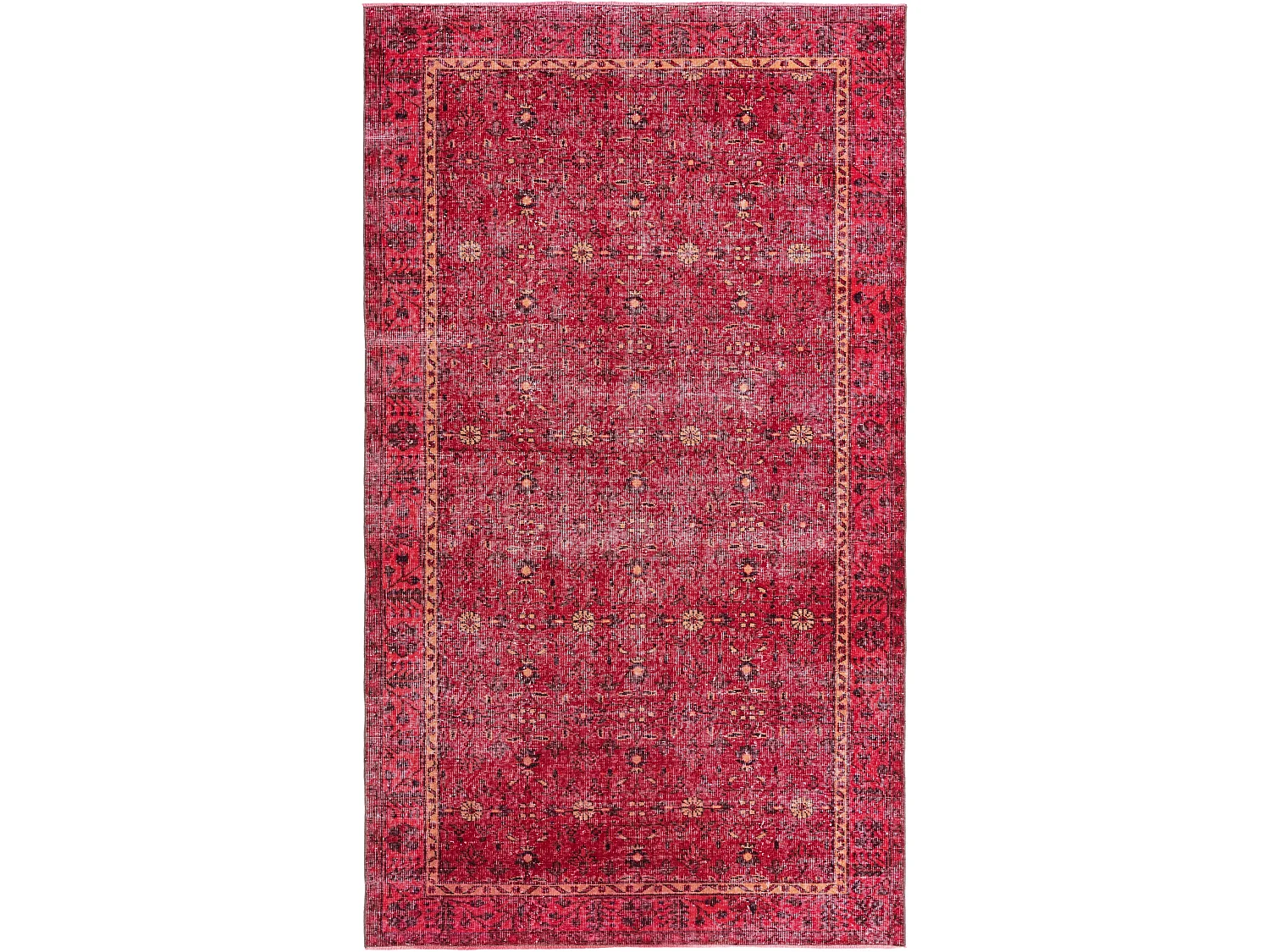Tapis de laine 163x284 rouge Ultra Vintage