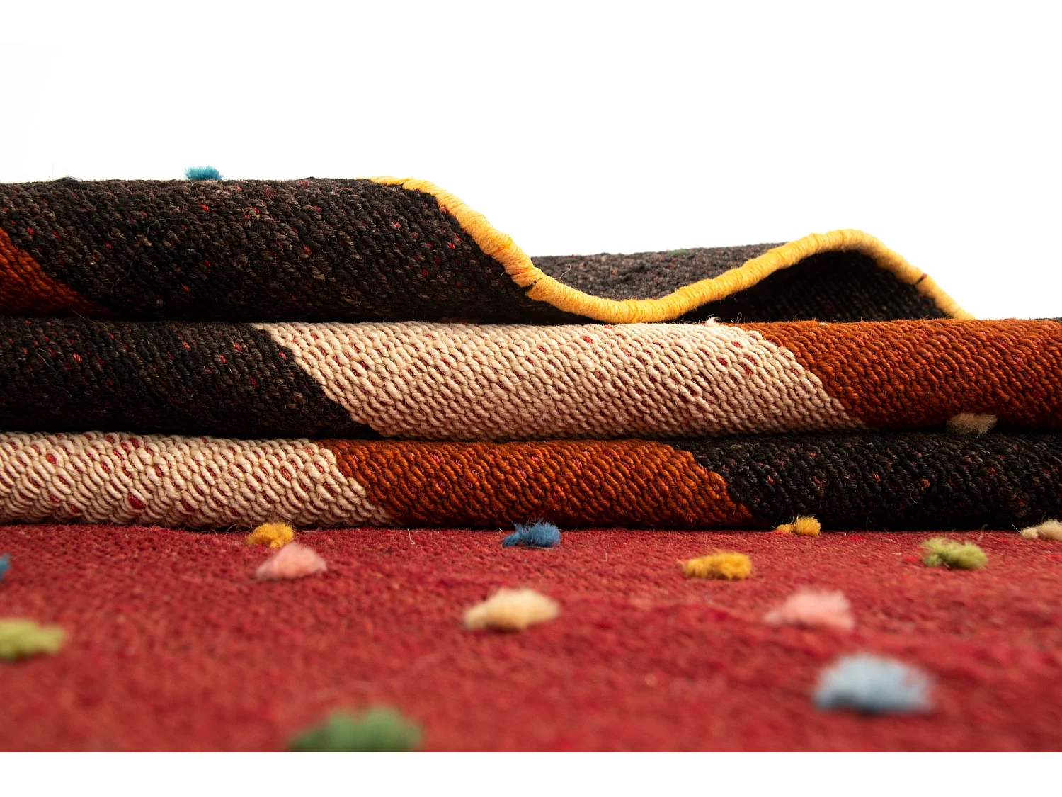 Tapis de laine 140x242 rouge Jajim