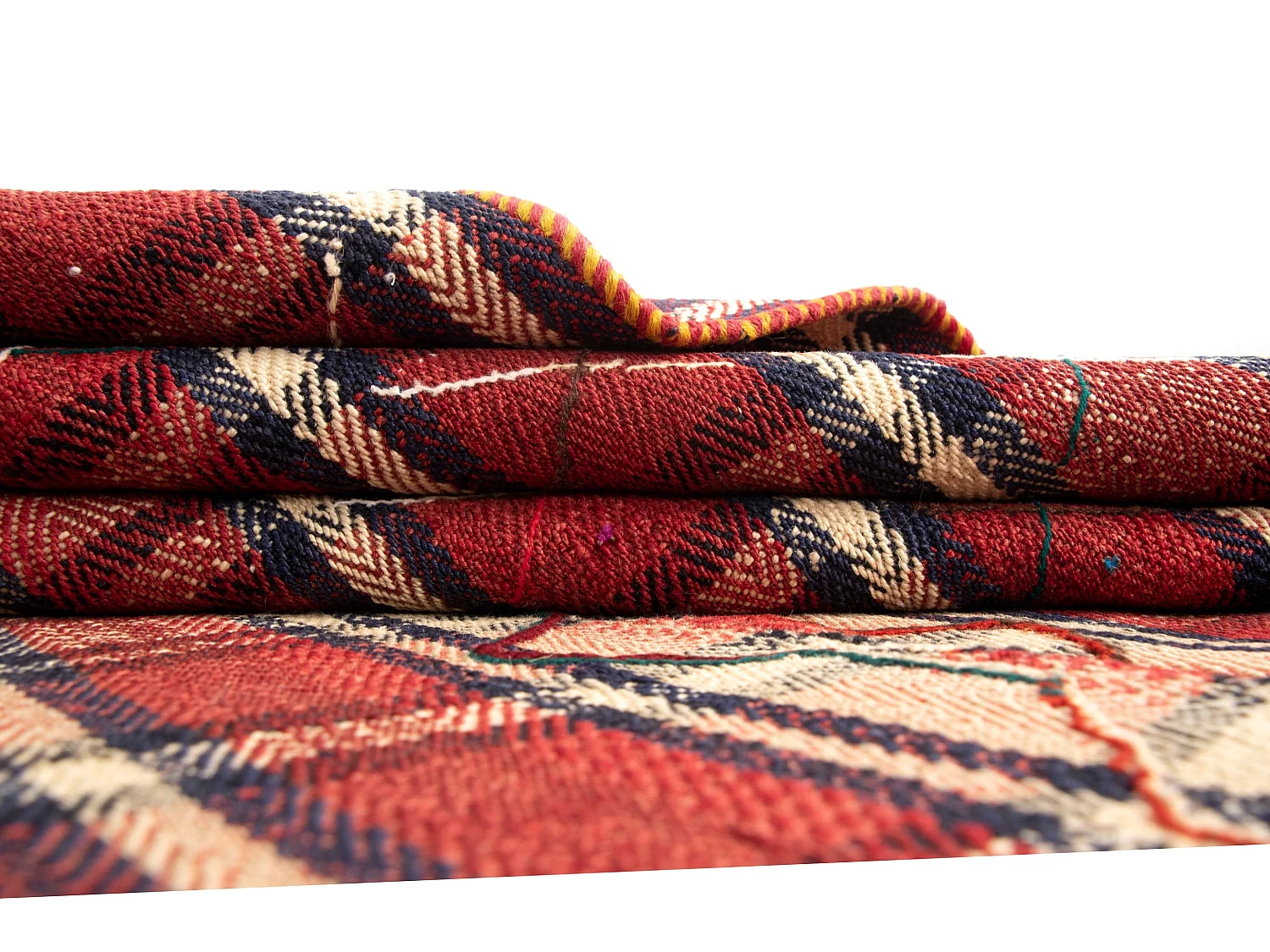 Tapis de laine 120x194 rouge Jajim