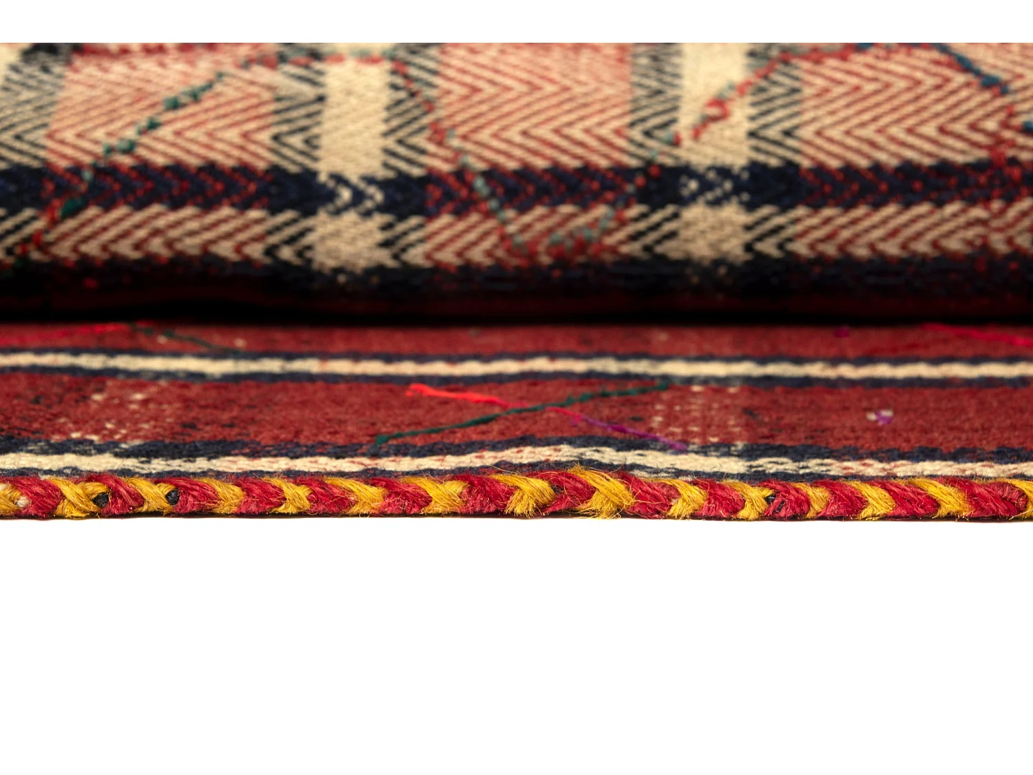 Tapis de laine 120x194 rouge Jajim