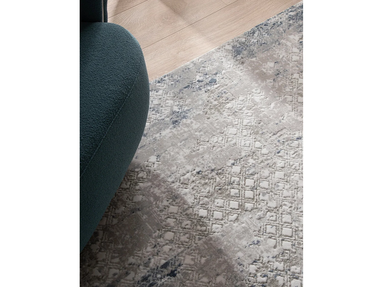 Tappeto 160x160 Blu Davos Magic