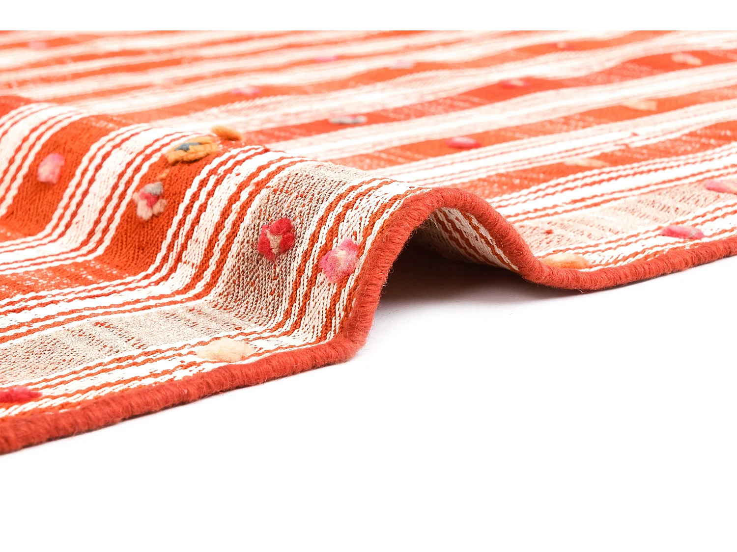 Wollteppich 135x223 Orange Jajim