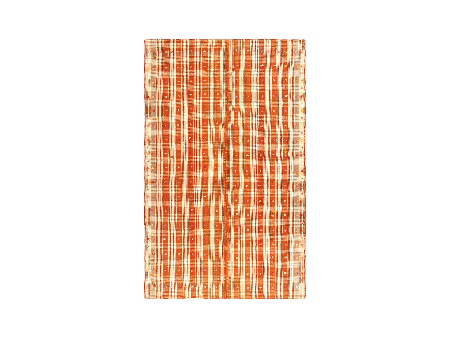 Tapis de laine 135x223 orange Jajim