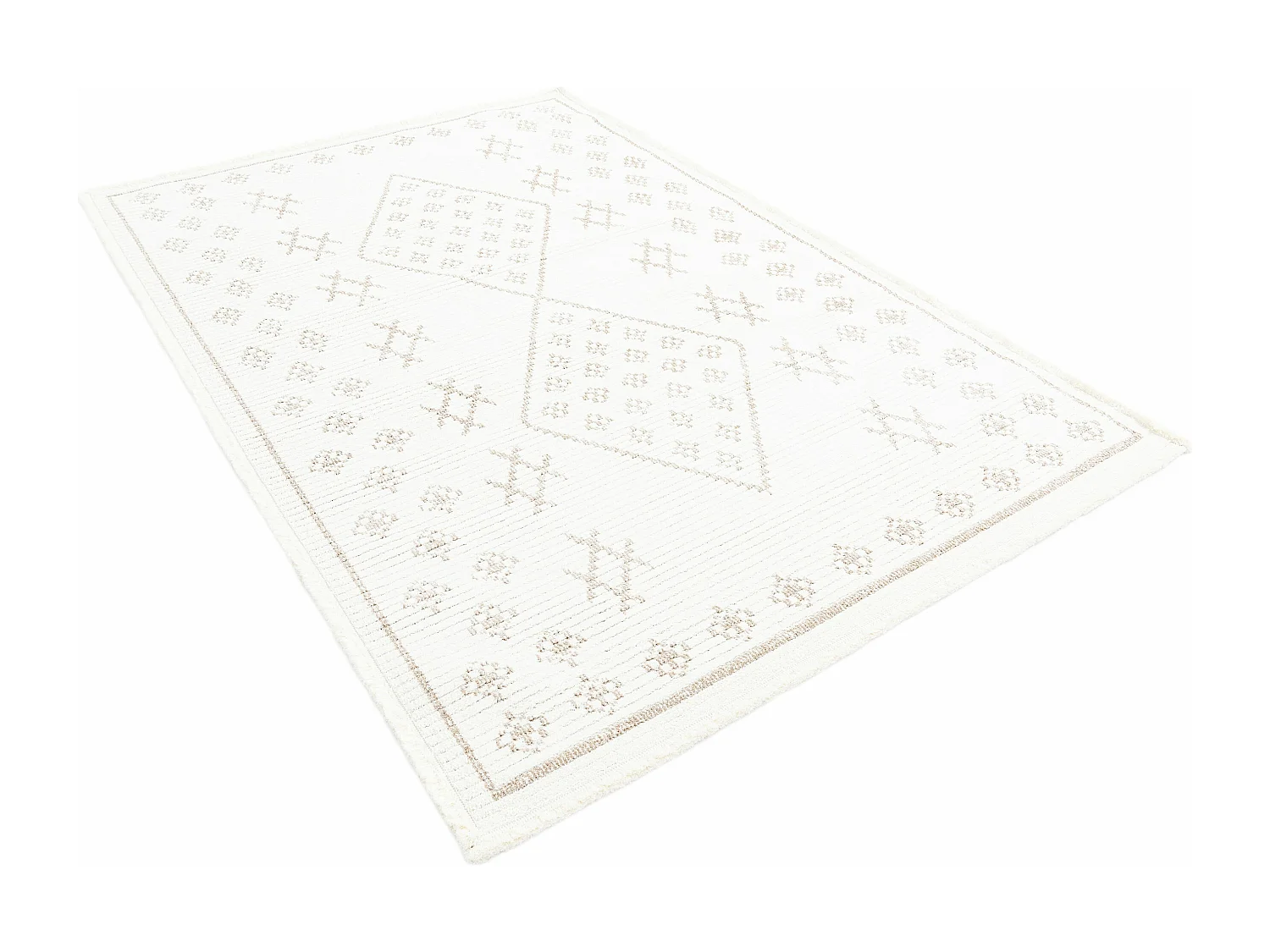 Tapis 160x245 Blanc St. Gallen Folklore