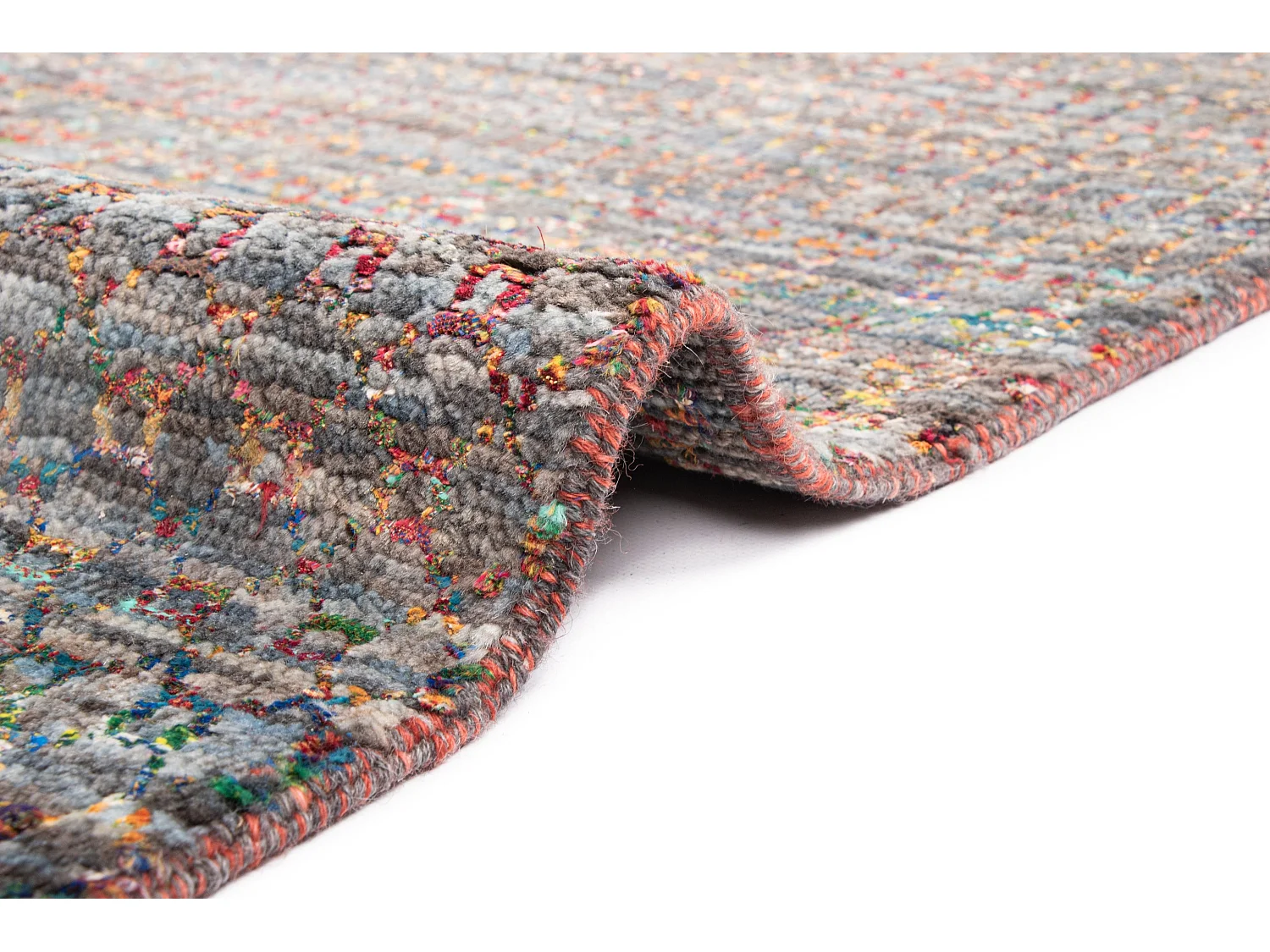 Tapis de laine 249x310 gris Agra