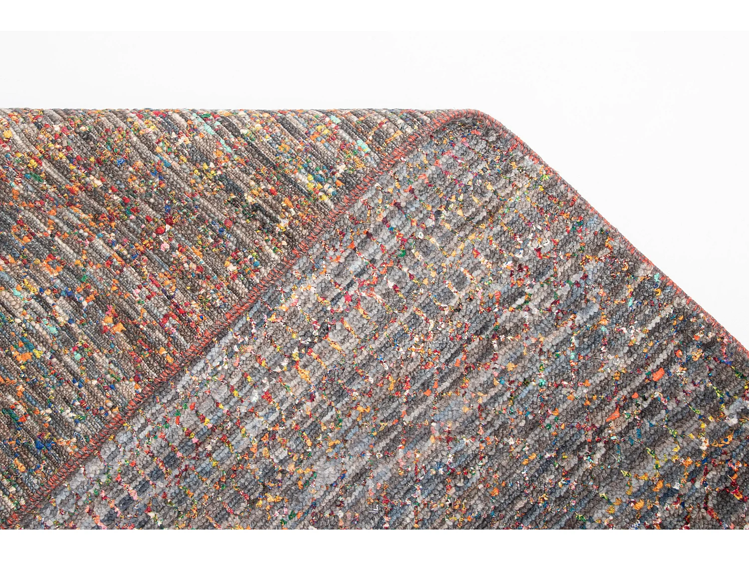Tapis de laine 249x310 gris Agra