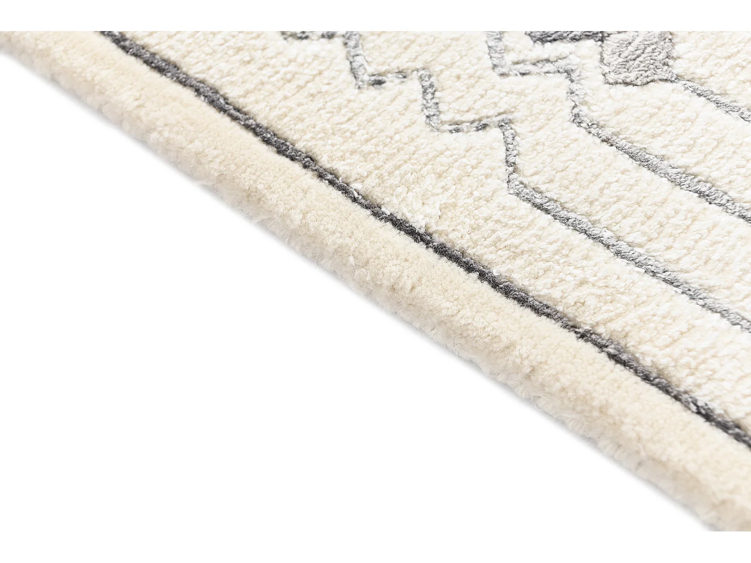 Läufer-Wollteppich 81x201 Beige Darya