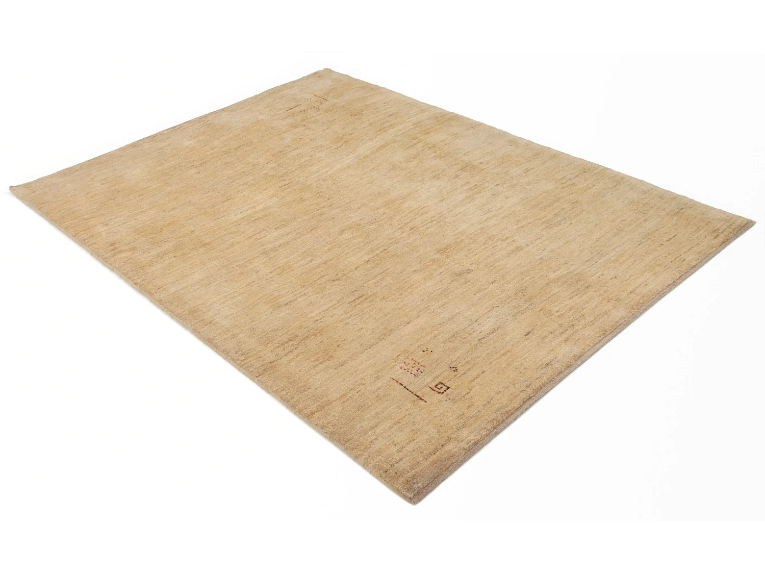 Tapis de laine 156x208 beige Gabbeh