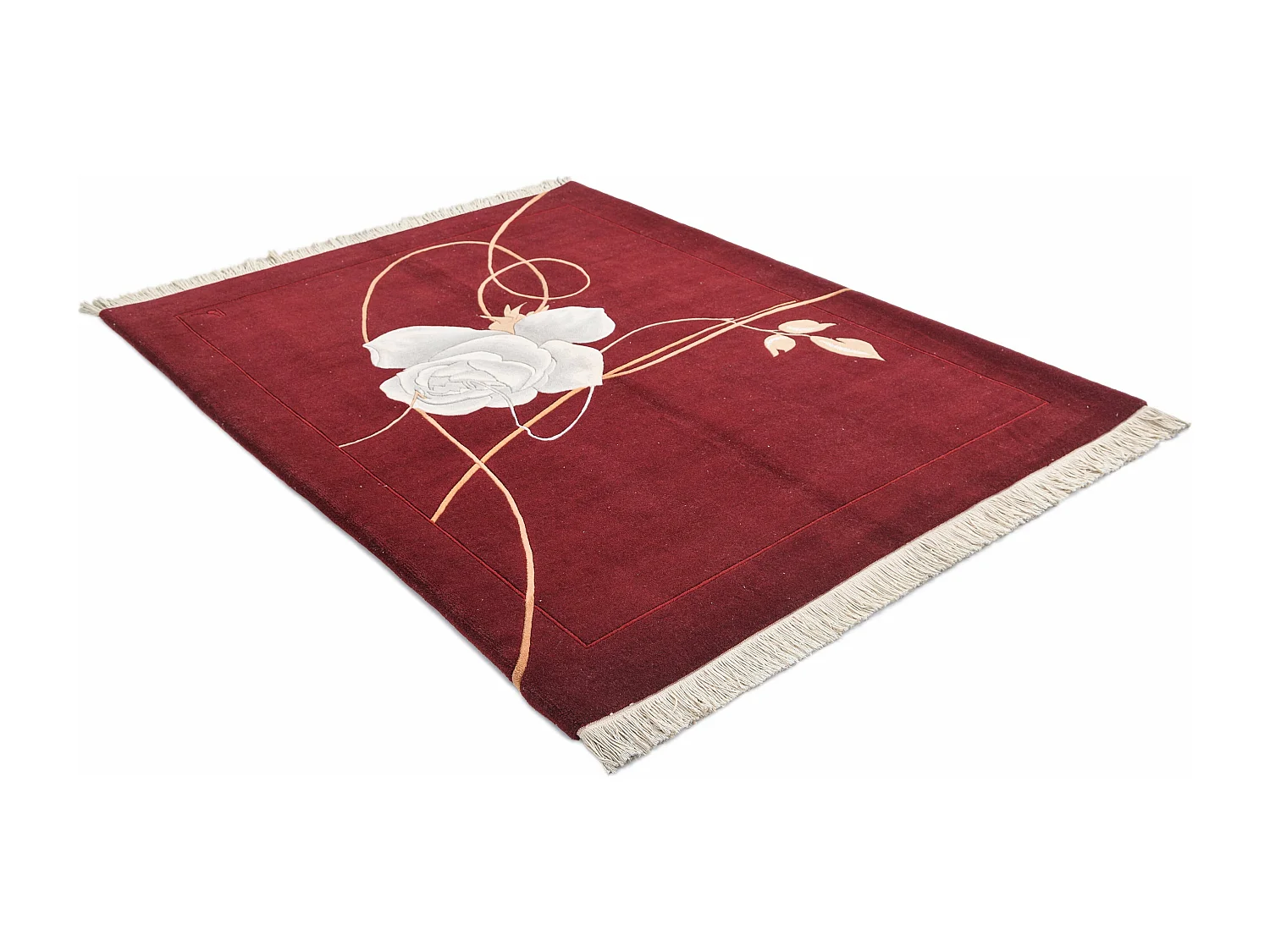 Tapis de laine 152x203 rouge Darya