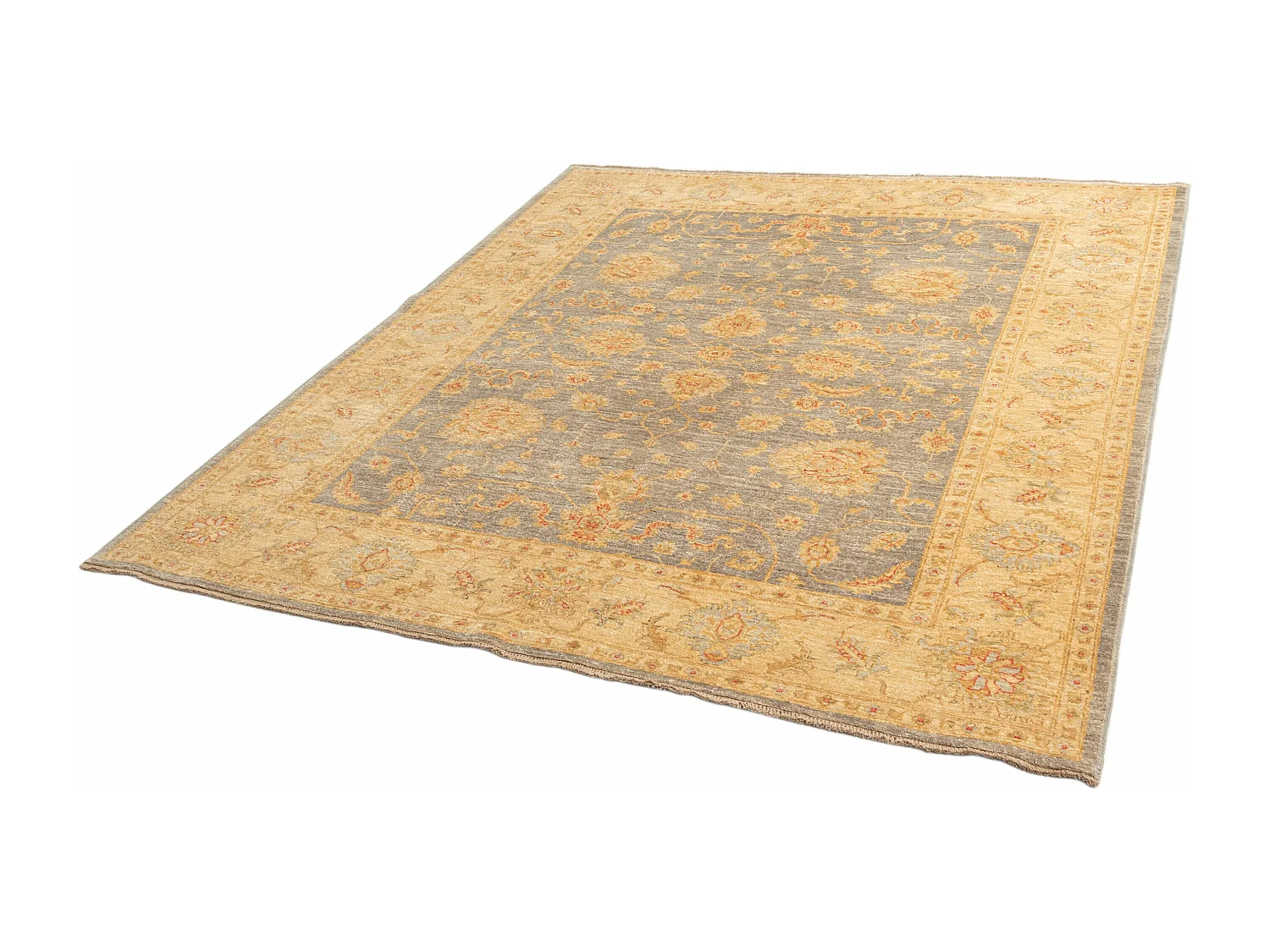 Tapis de laine 200x235 beige Ziegler