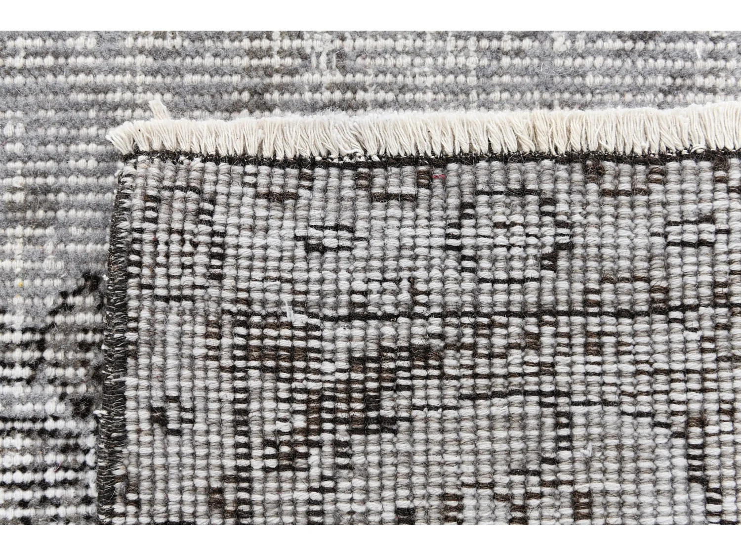 Tapis de laine 170x259 gris Ultra Vintage