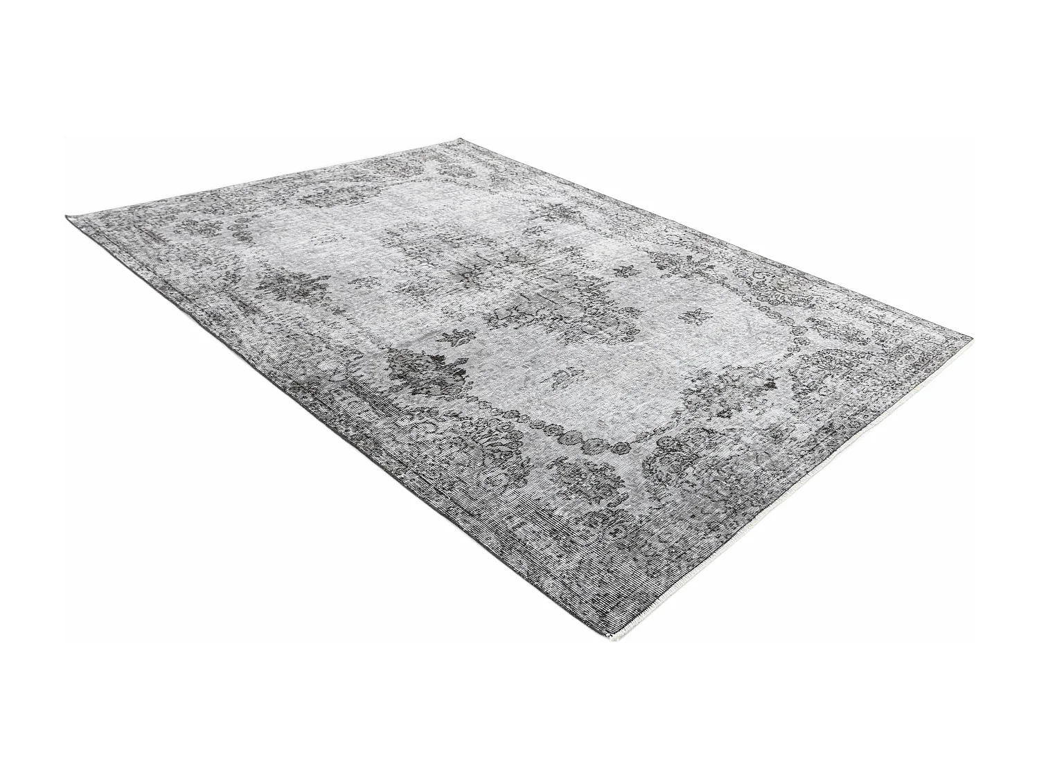 Wollteppich 170x259 Grau Ultra Vintage