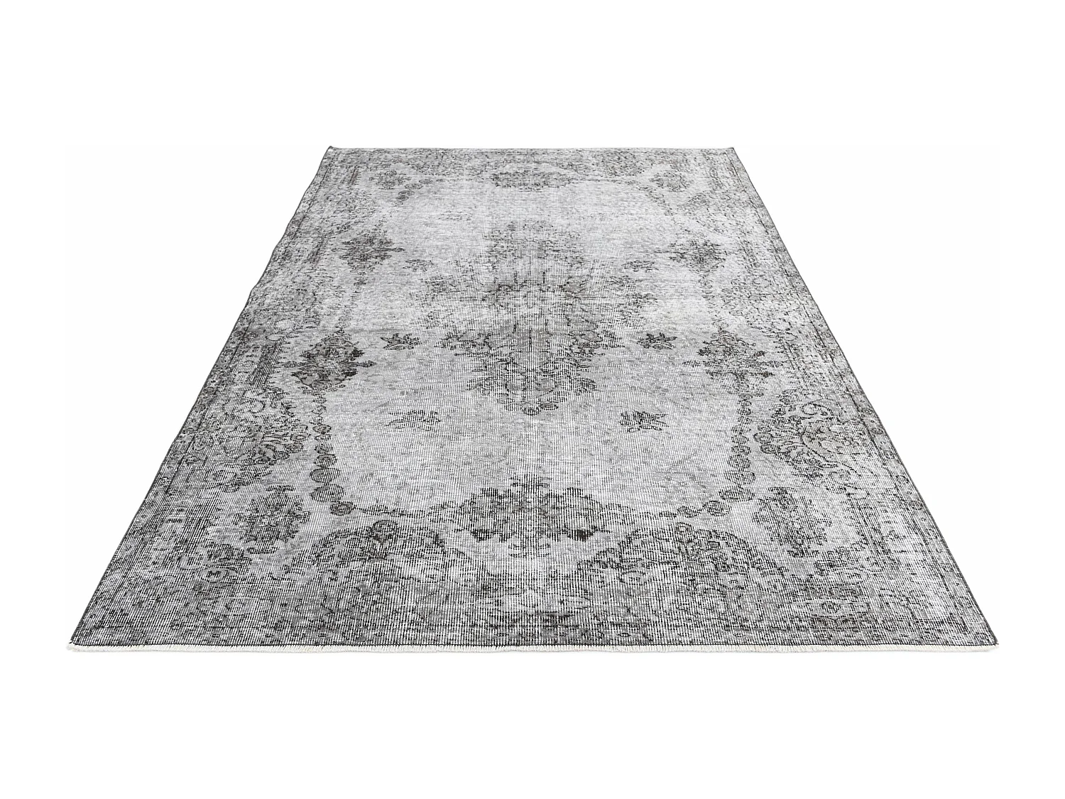 Wollteppich 170x259 Grau Ultra Vintage