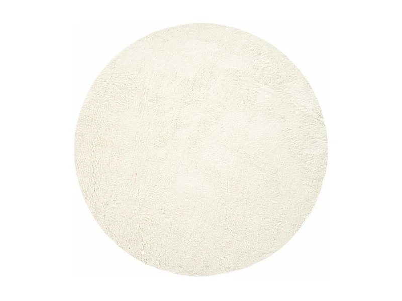Tappeto shaggy  185x185 Bianco Luzern