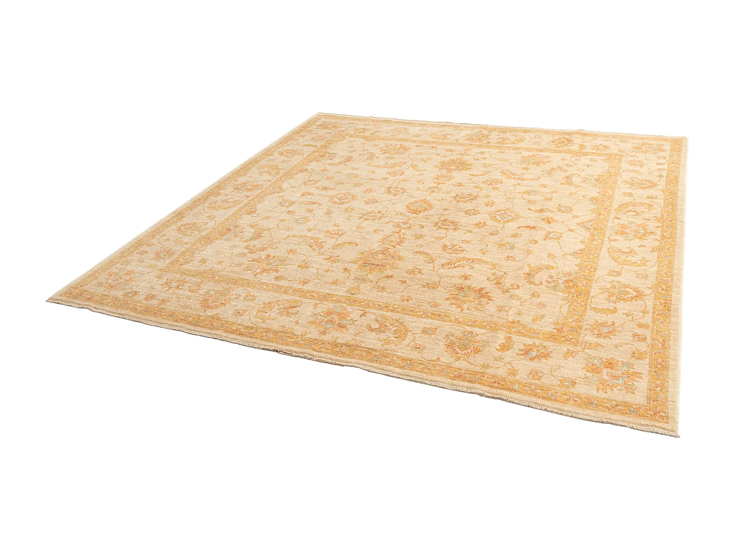 Tapis de laine 250x255 beige Ziegler
