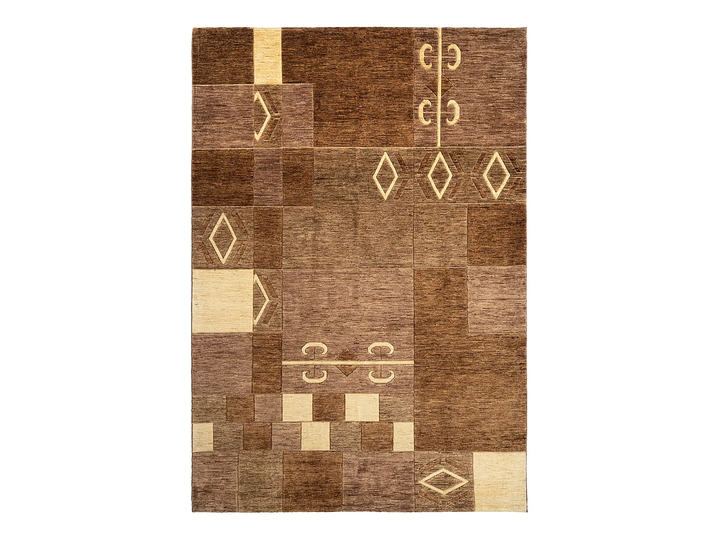 Tapis de laine 214x309 brun Juma