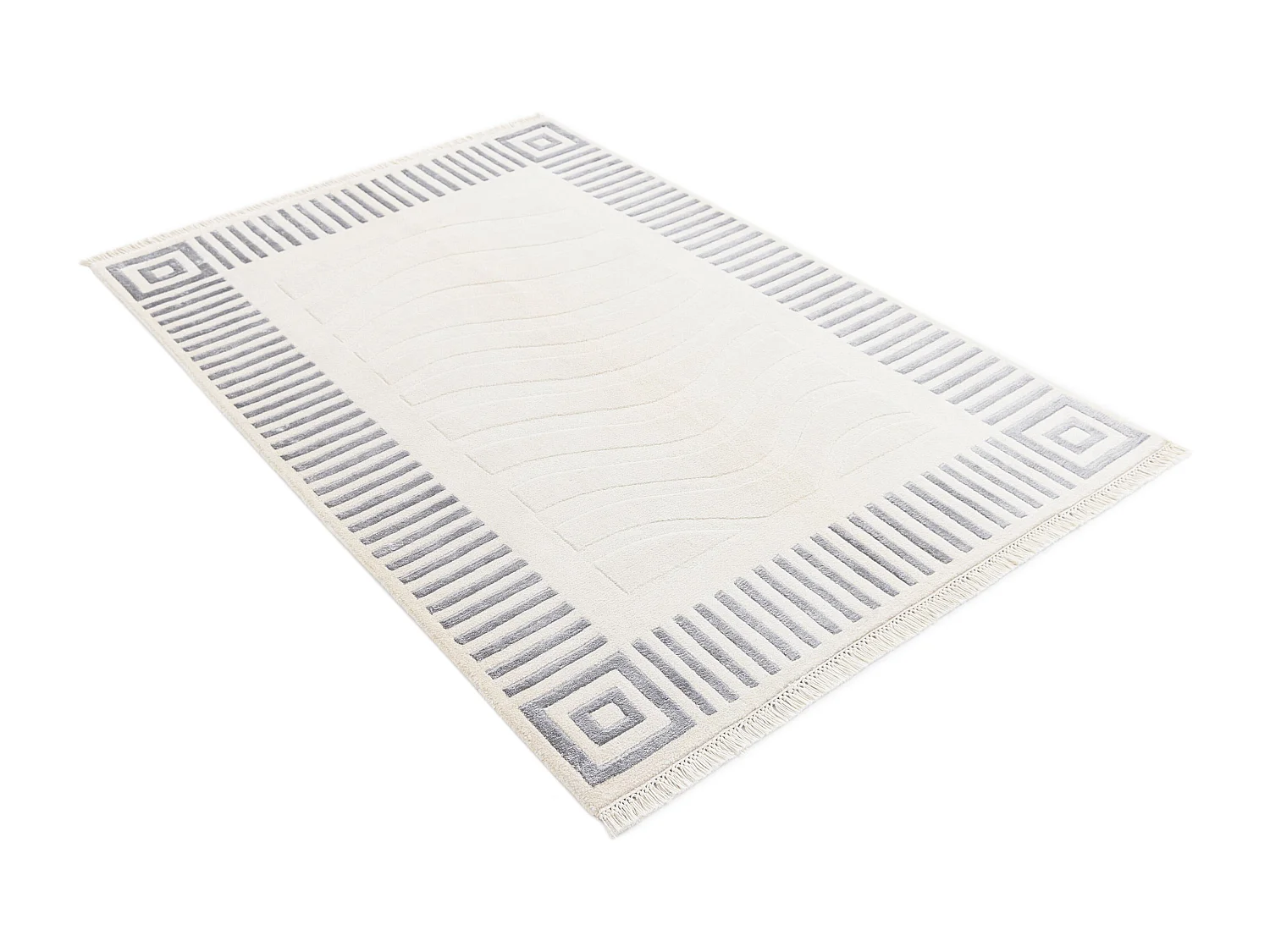 Tapis de laine 119x178 beige Darya