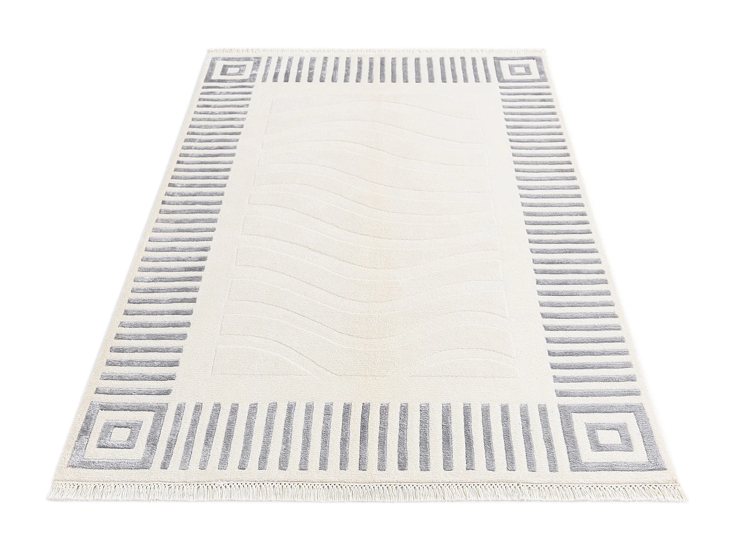 Tapis de laine 119x178 beige Darya