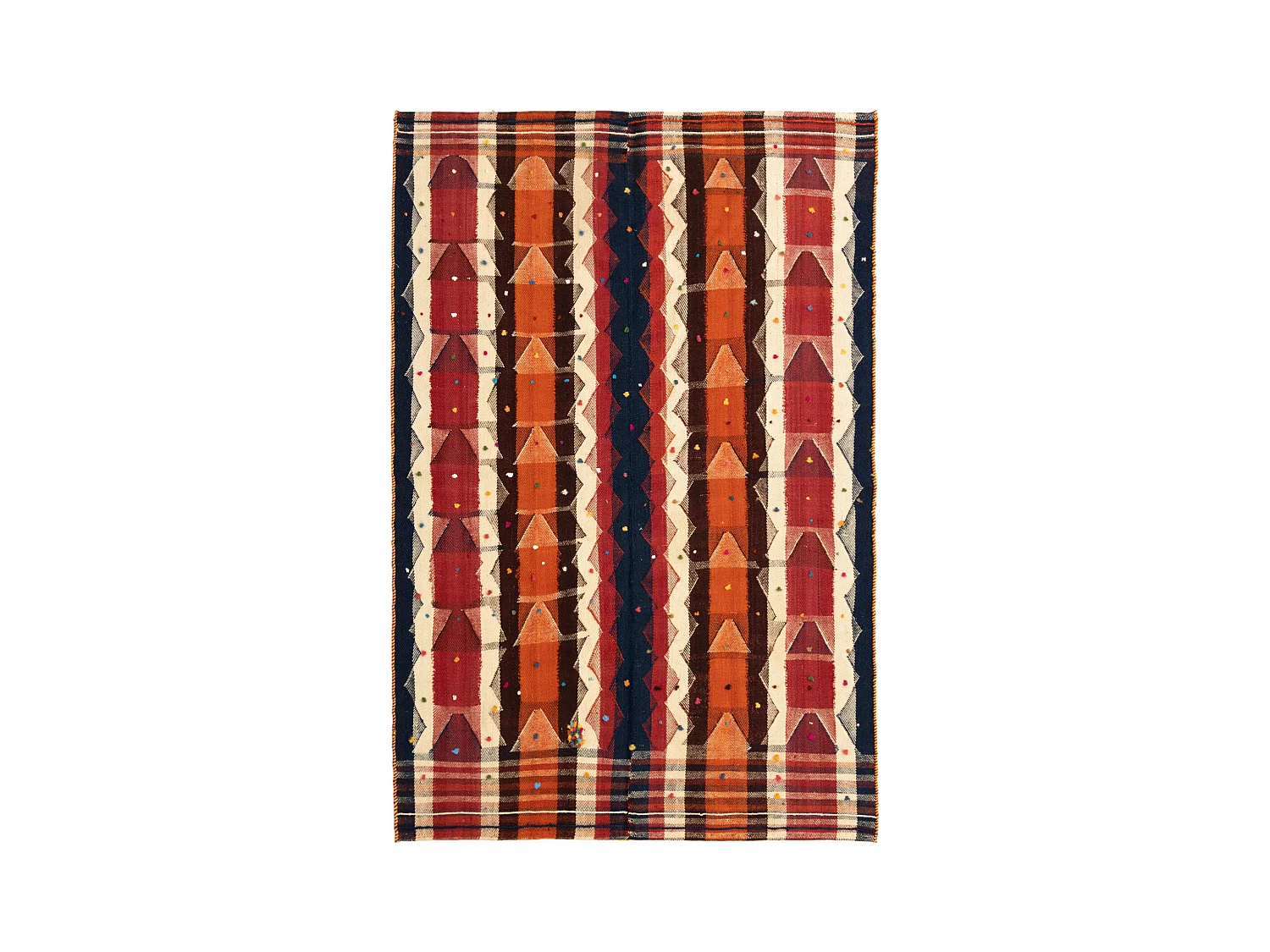 Tapis de laine 138x206 multicolore Jajim