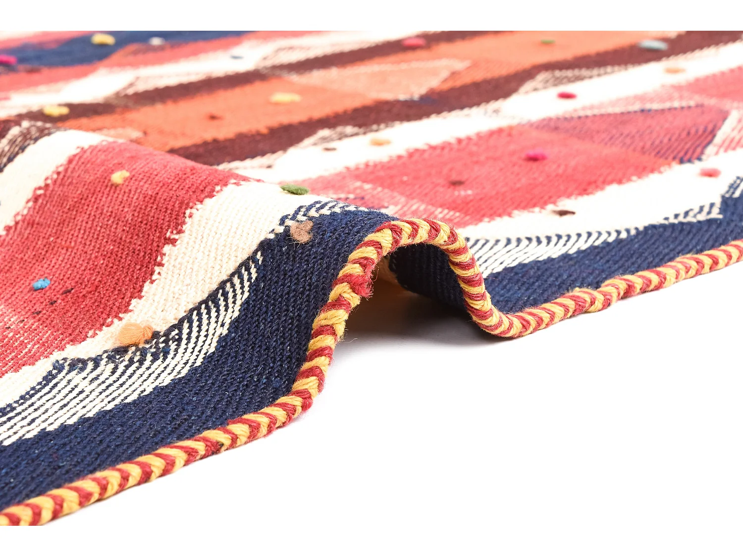 Wollteppich 138x206 Mehrfarbig Jajim