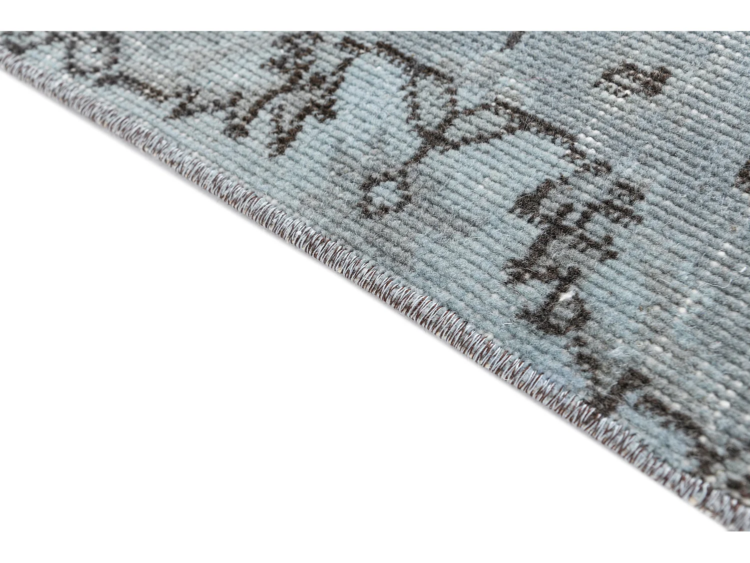 Tapis de laine 170x274 Bleu Ultra Vintage