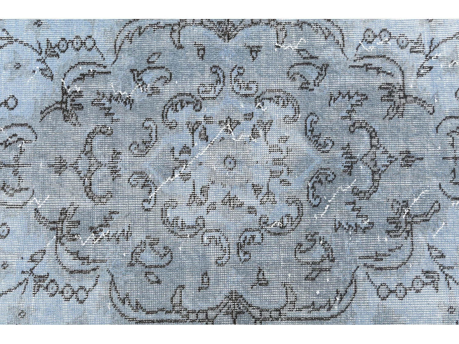 Tapis de laine 170x274 Bleu Ultra Vintage